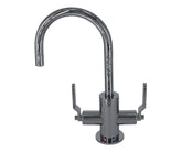 Hot & Cold Water Faucet with Contemporary Round Body & Industrial Lever Handles